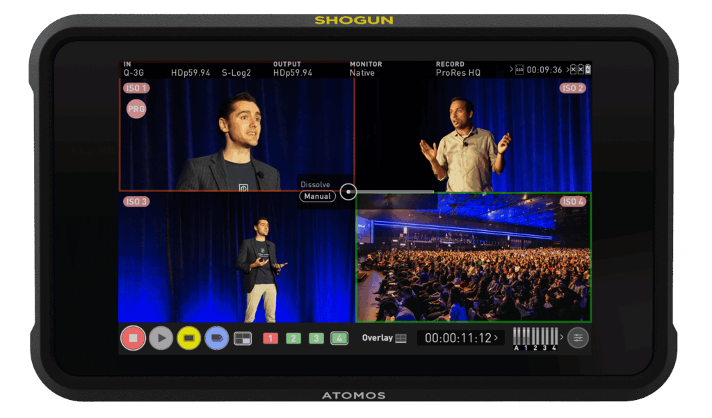 Atomos Shogun Classic switching